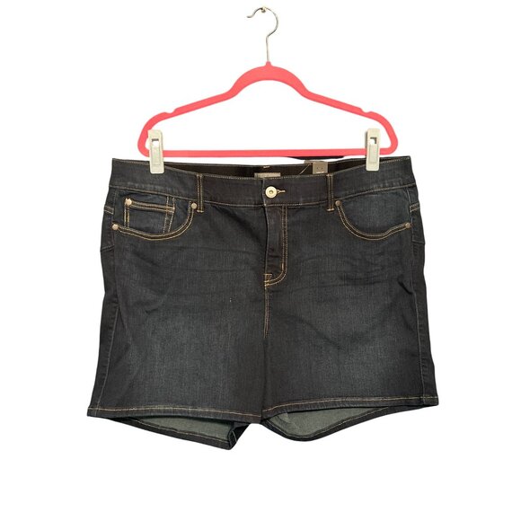 Torrid Bombshell 5" Premium Stretch High Waisted Denim Shorts Size 22 - Picture 6 of 9